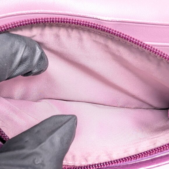 Coach Kristin Purple Leather Long Folding Continental Wallet READ - Picture 9 of 11